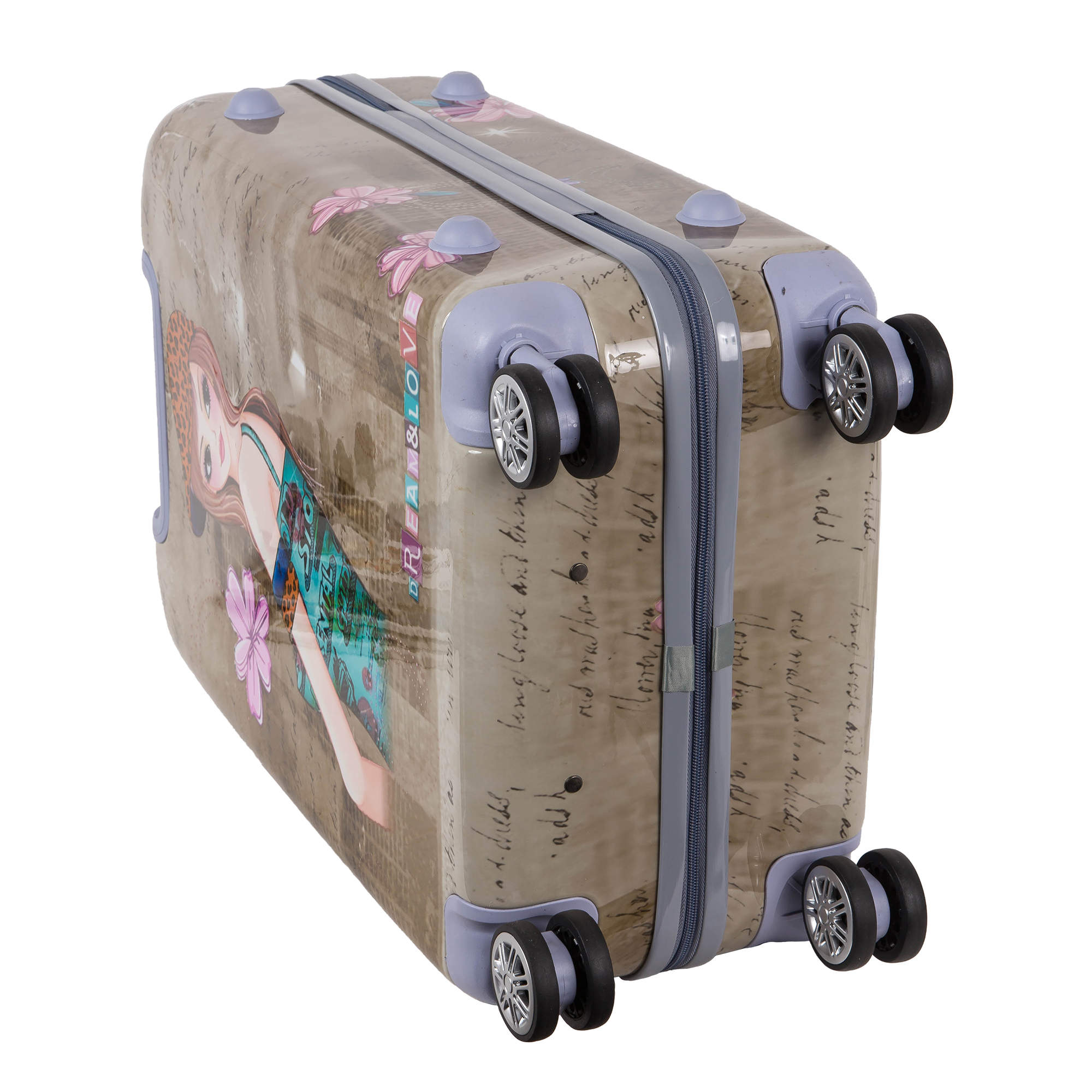 Комплект из 2х чемоданов POLAR РА053-2 "Девочка" (20", 24")