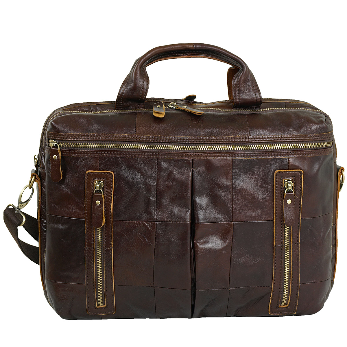 Мужская сумка для документов А4 и ноутбука POLA 0121 Brown, цвет ...