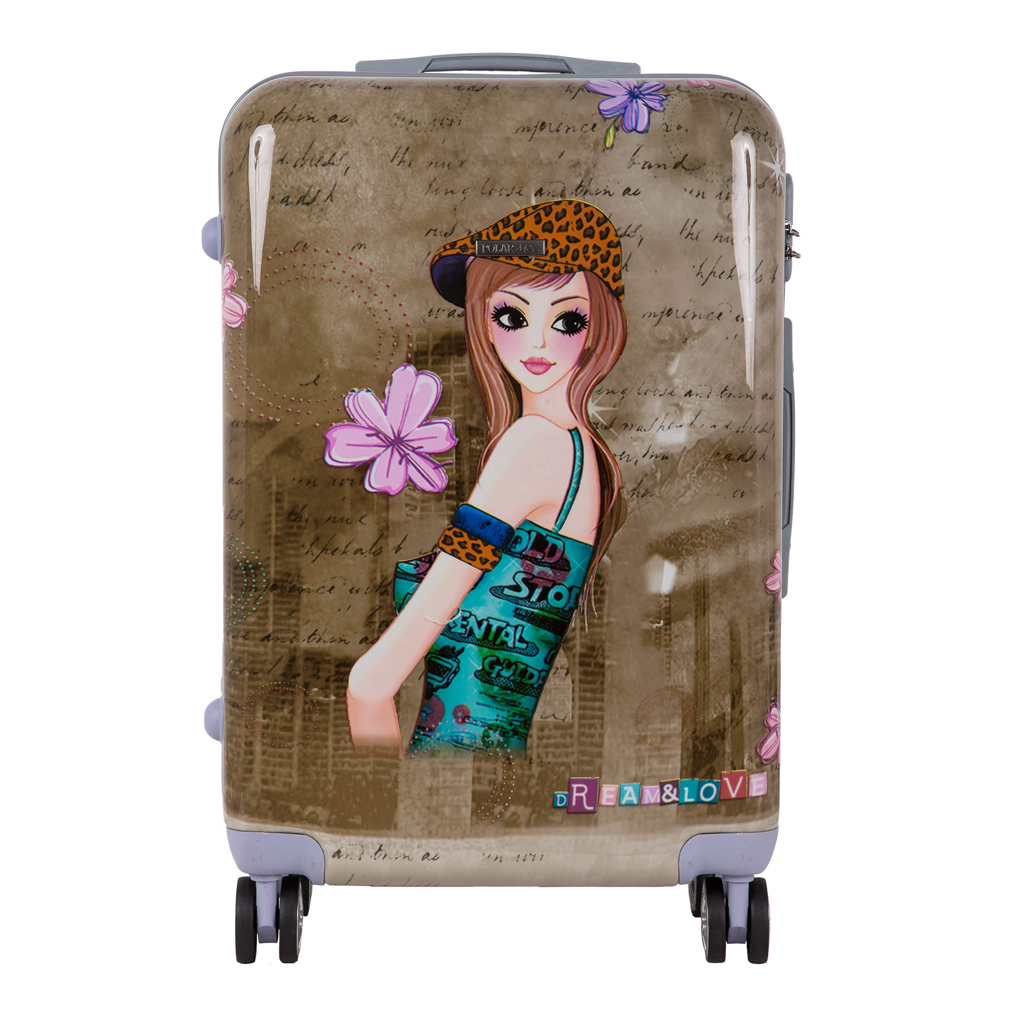 Комплект из 2х чемоданов POLAR РА053-2 "Девочка" (20", 24")