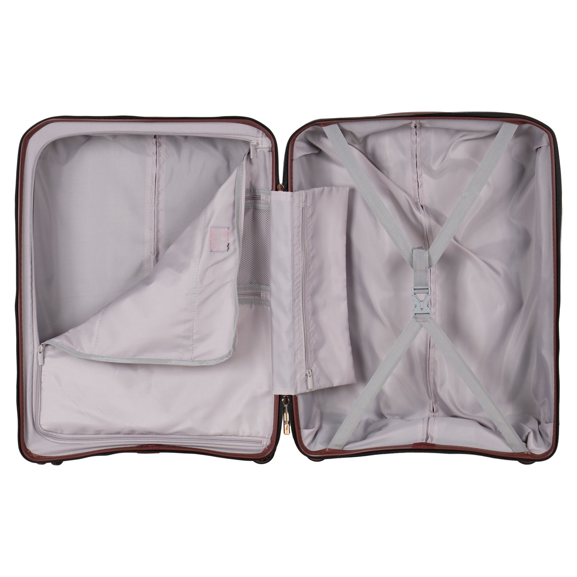 Чемодан среднего размера POLAR Р0015-24" Black