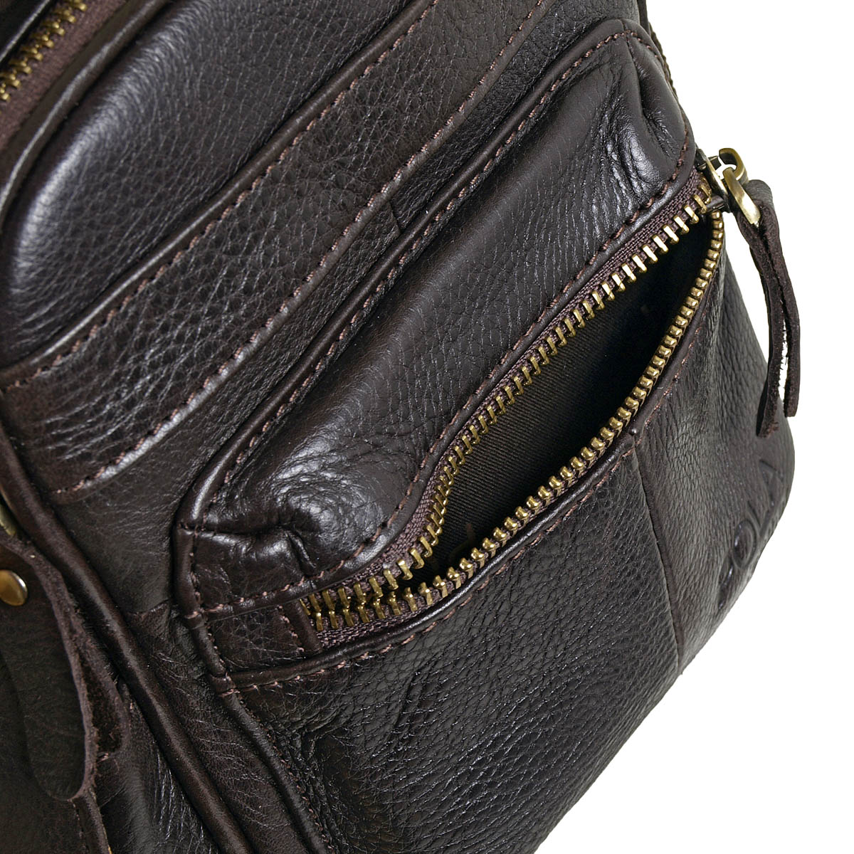 Мужская сумка-автовизитка POLA 4111 Coffee