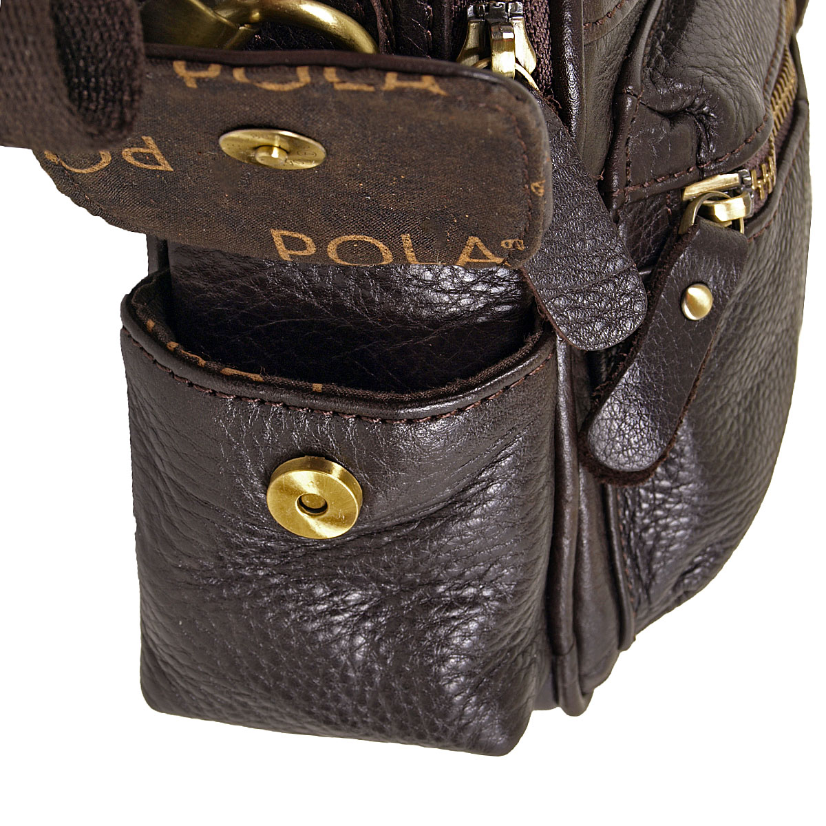 Мужская сумка-автовизитка POLA 4111 Coffee