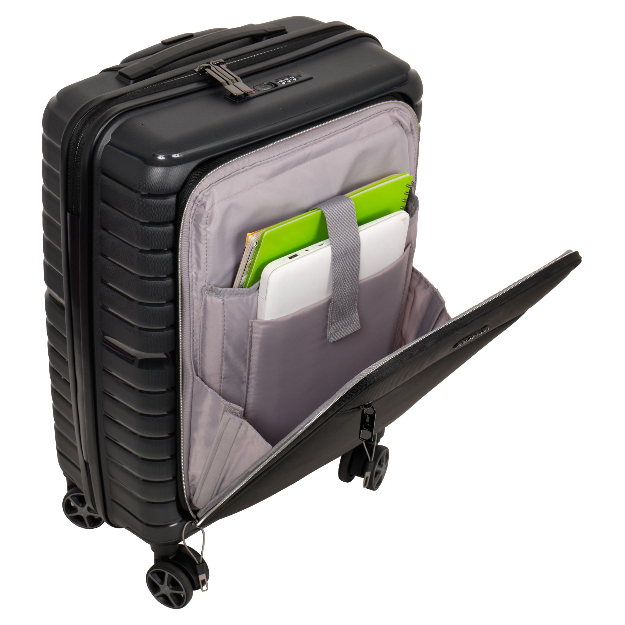 Чемодан для ручной клади POLAR Р0007-20" Black