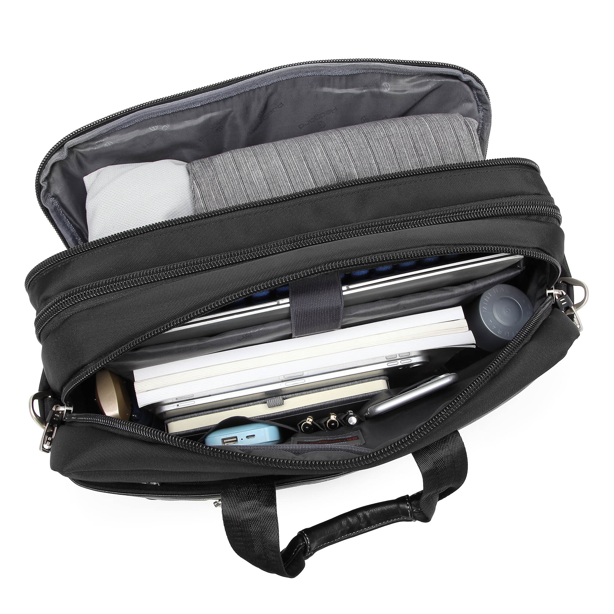 Мужская раздвижная сумка  Hedgard 1147 Black 15"