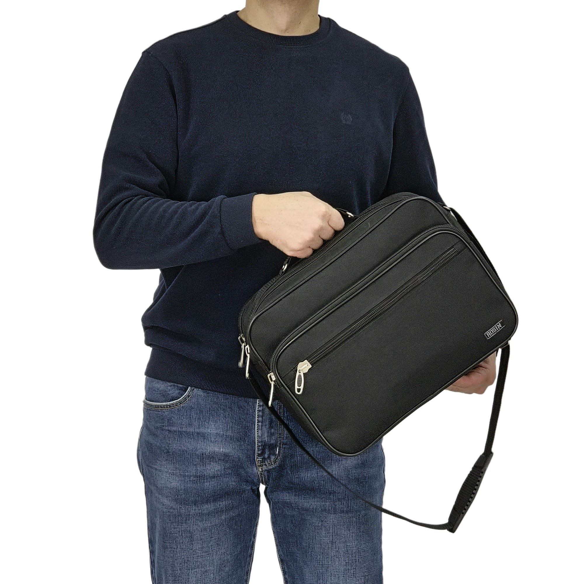 Сумка мужская ROSIN 842, цвет: черный, купить в интернет-магазине Tasche.ru