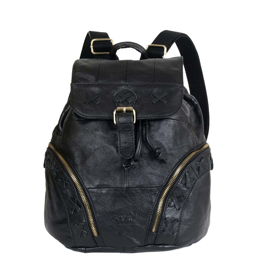Рюкзак кожаный POLA 0303 Black