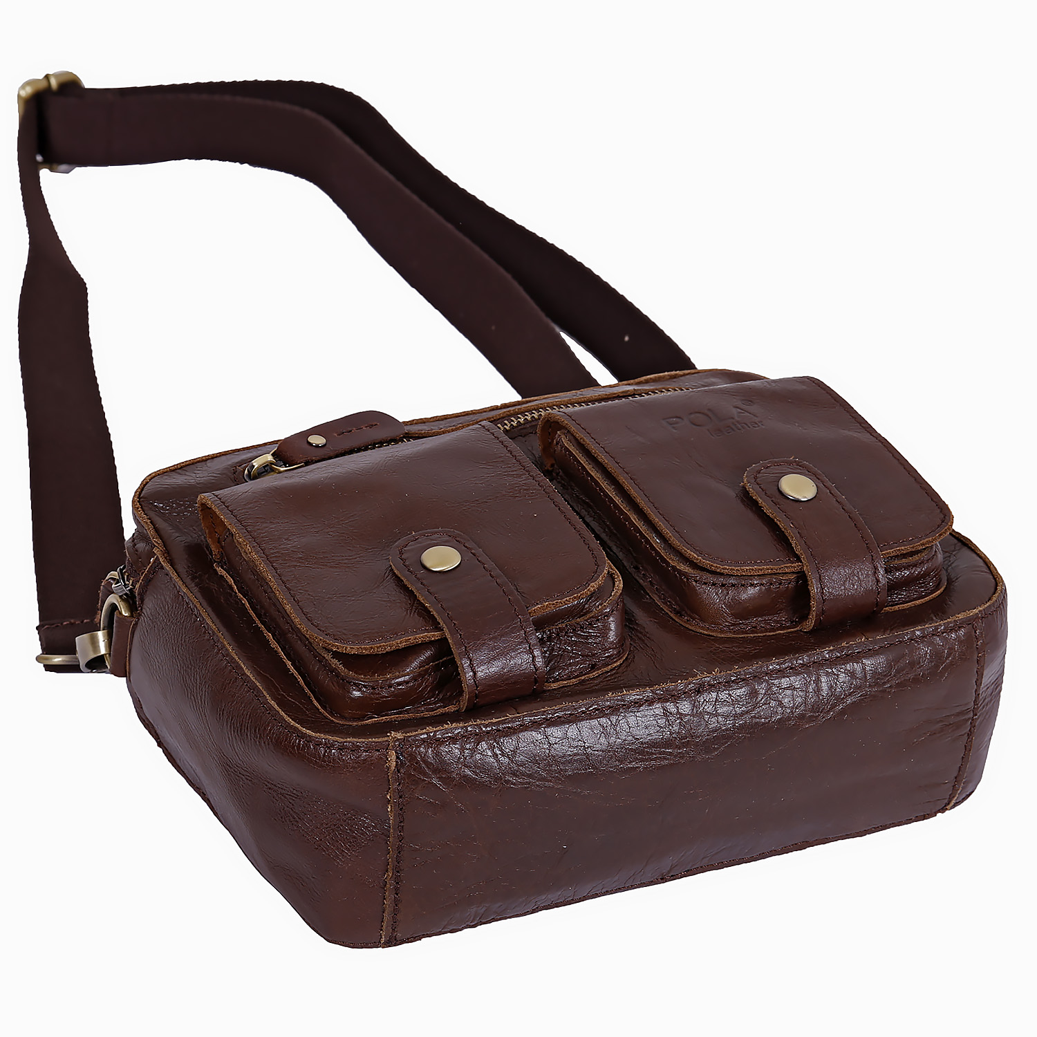 Мужская автовизитка POLA 1062 Brown