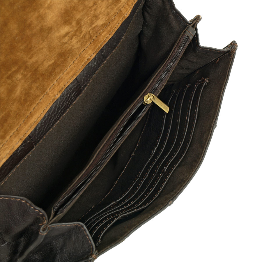 Сумка мужская вертикальная POLA 5021 Coffee