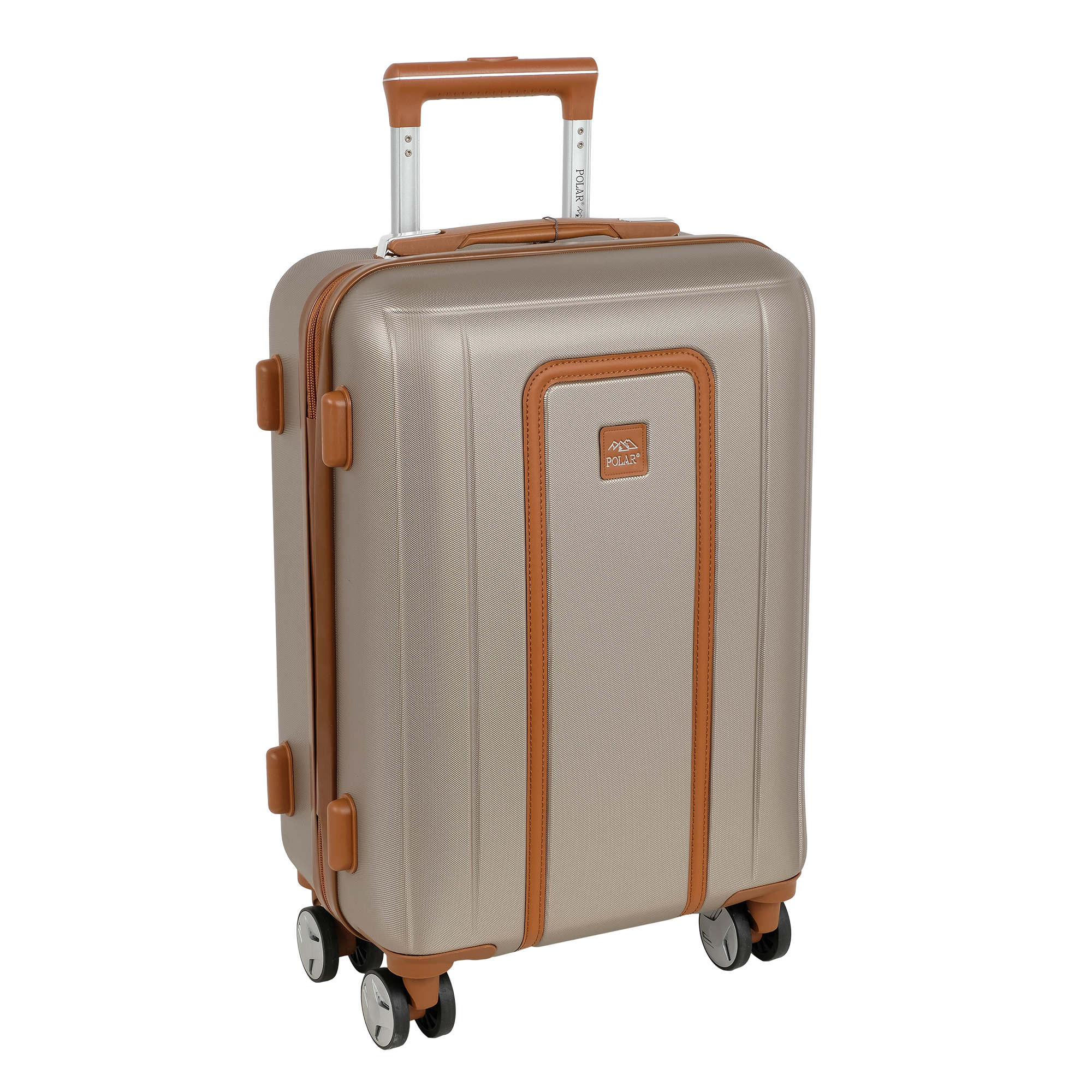 Чемодан малый, для ручной клади POLAR РР5509-20" Coffee