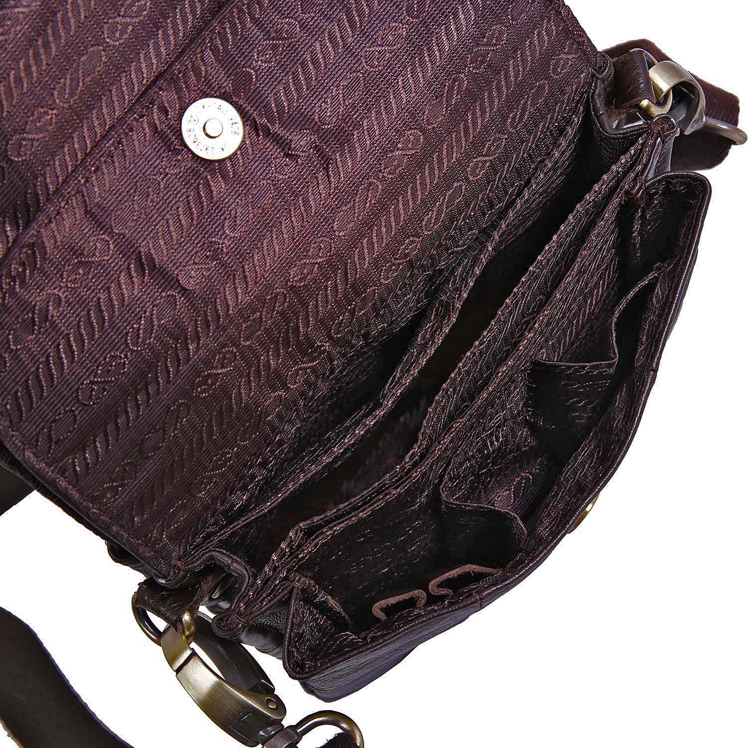 Сумка на плечо с креплением на ремень POLA 9035 Brown