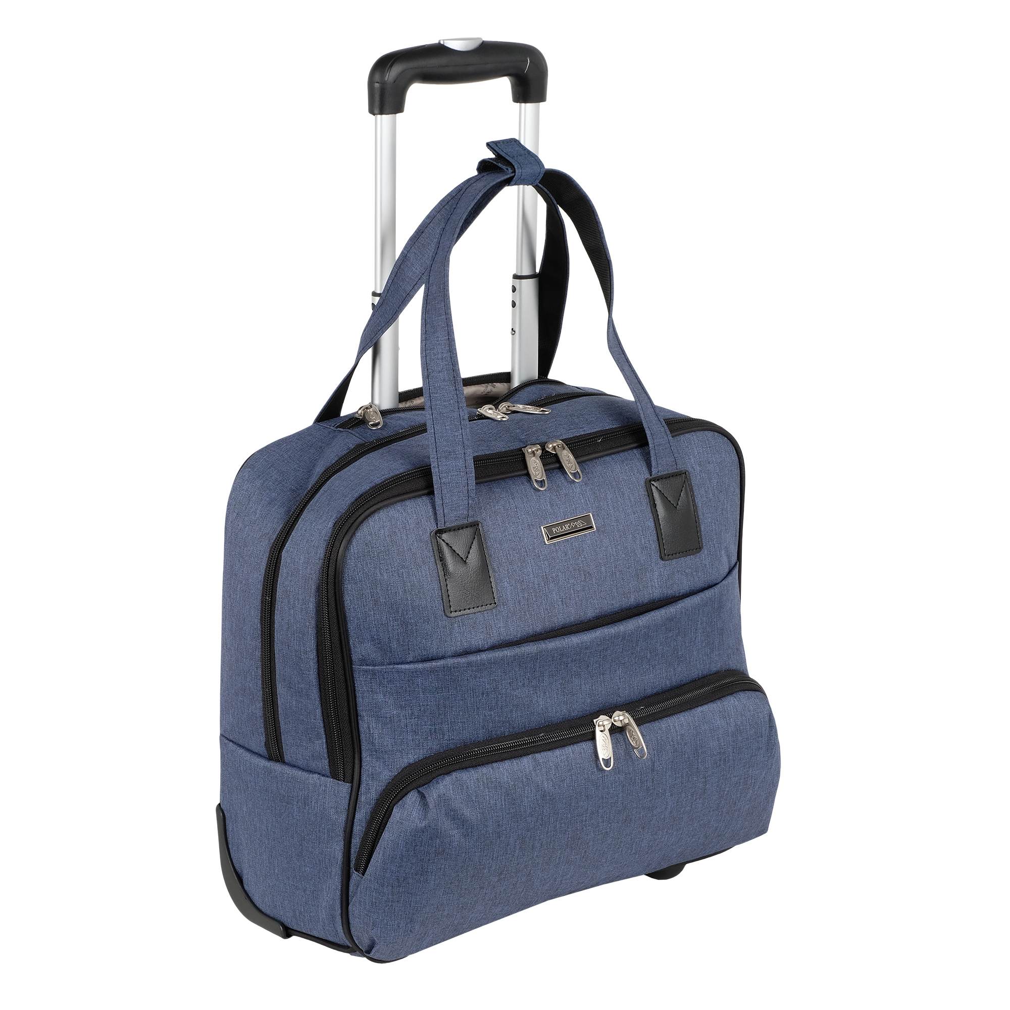 Сумка на колесах для ручной клади POLAR П7104-02 Azure, цвет: голубой ...