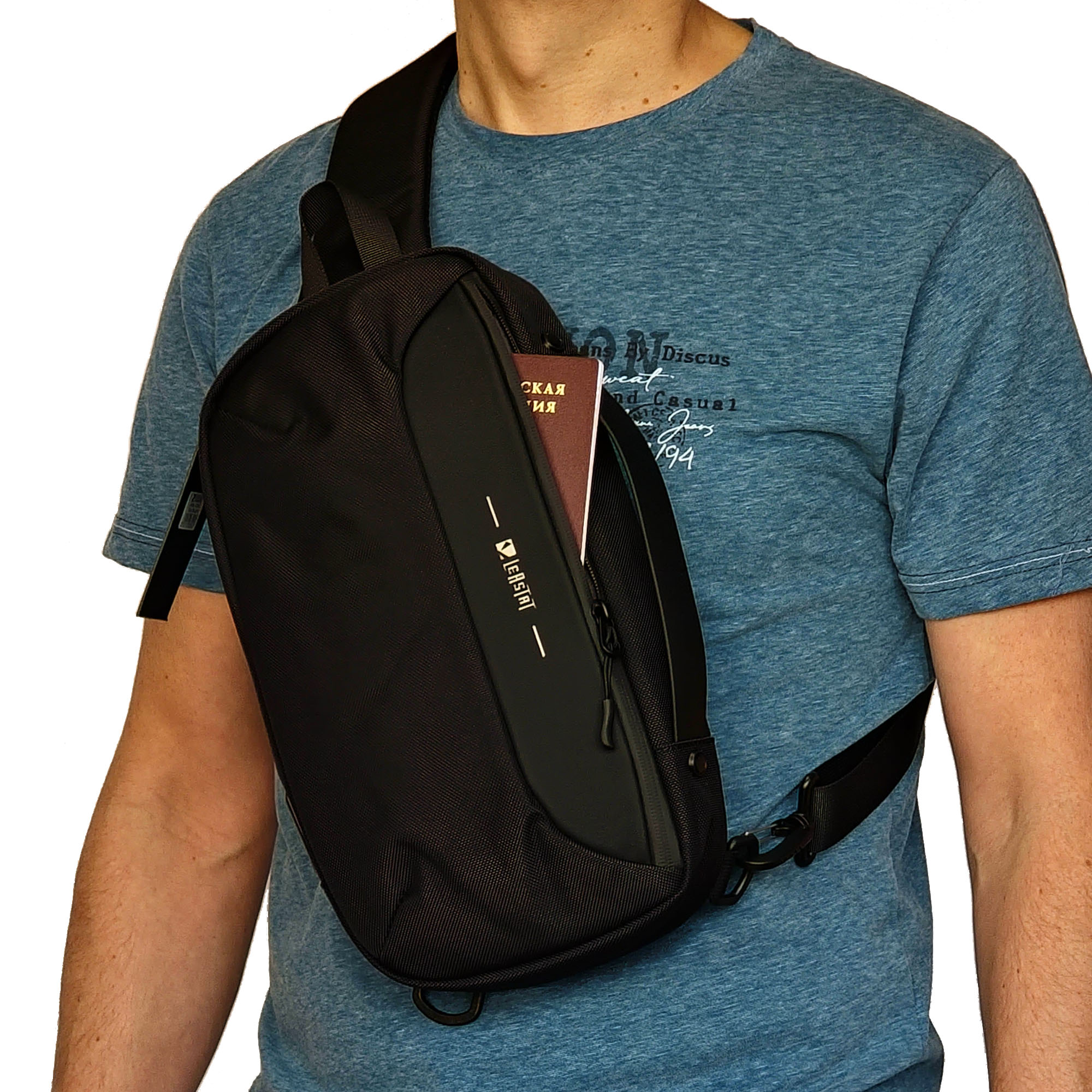 Сумка через плечо LEASTAT 3804 Black