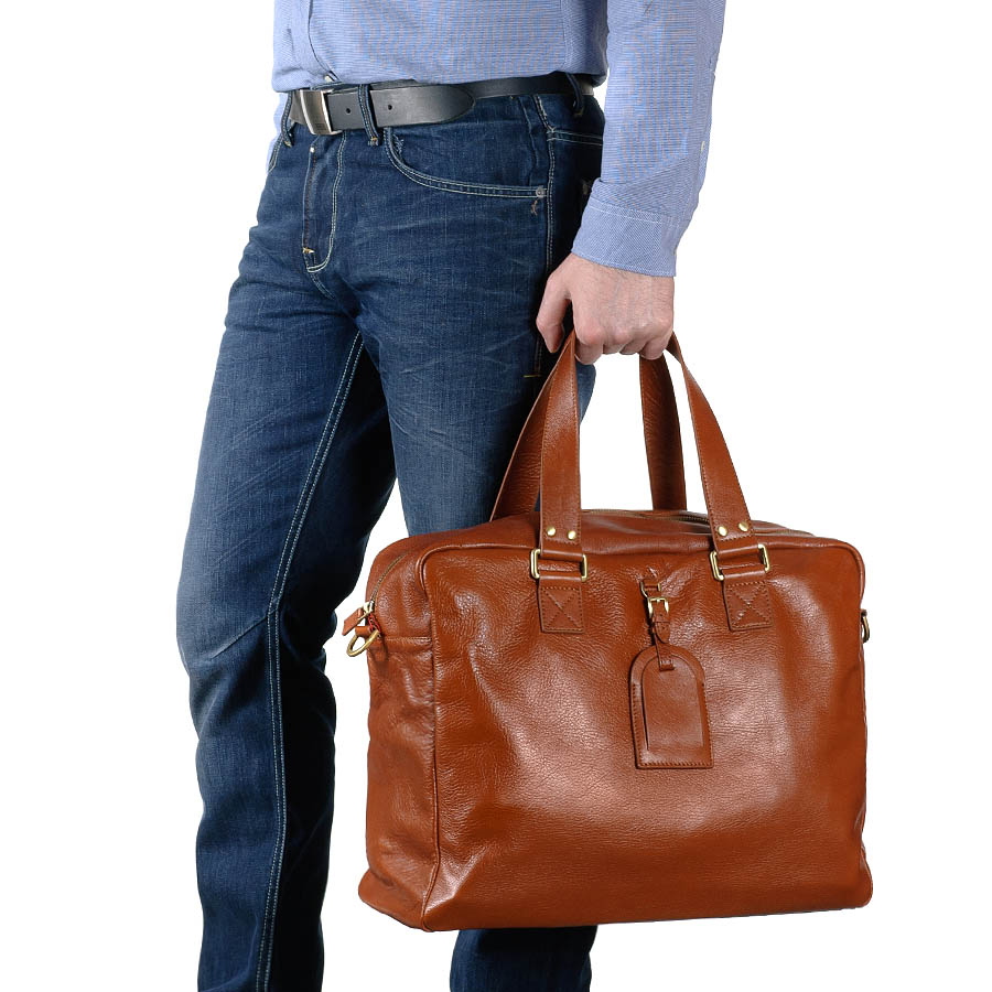 Сумка дорожная, кожаная женская POLA 5139 Brown