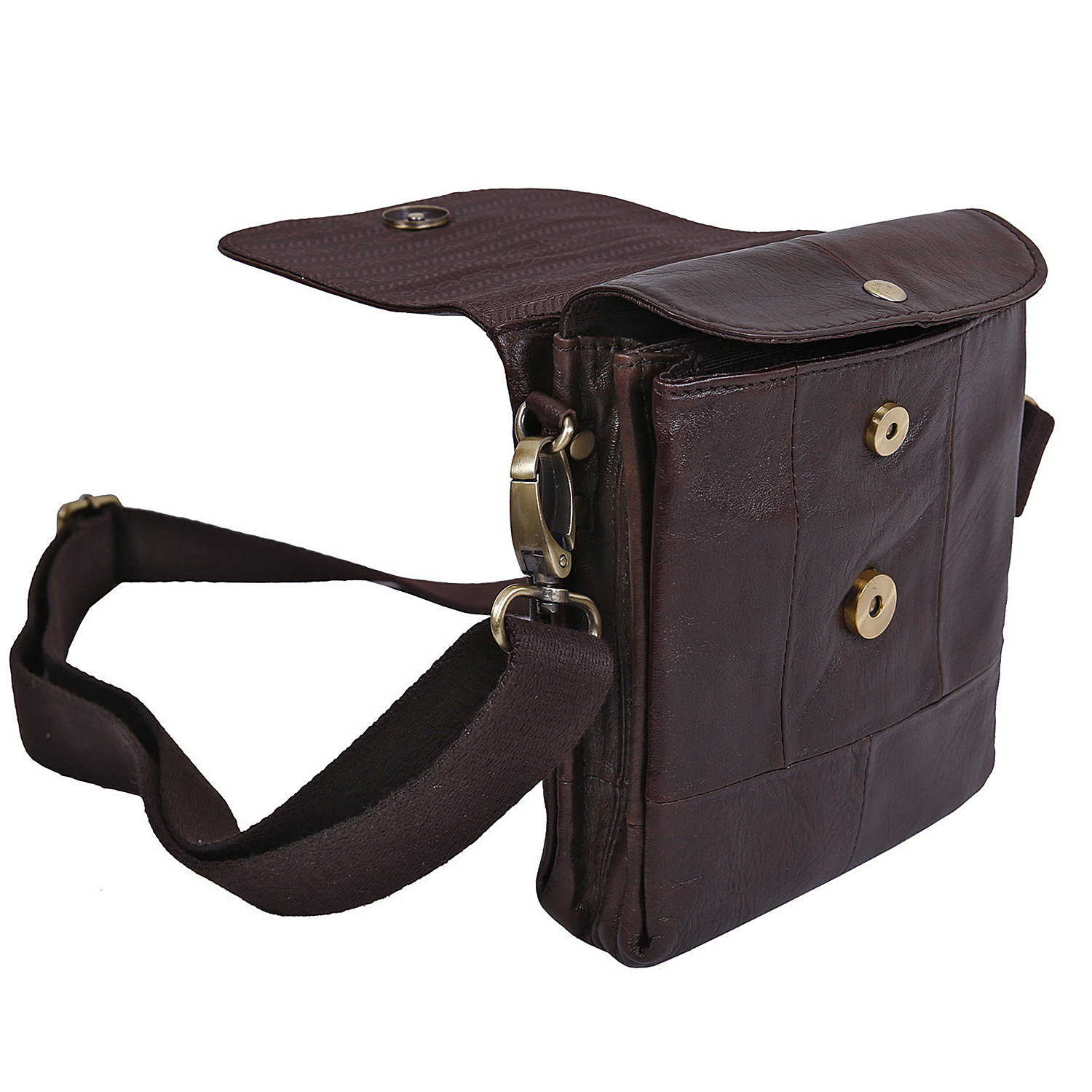 Сумка на плечо с креплением на ремень POLAR 21048 Brown