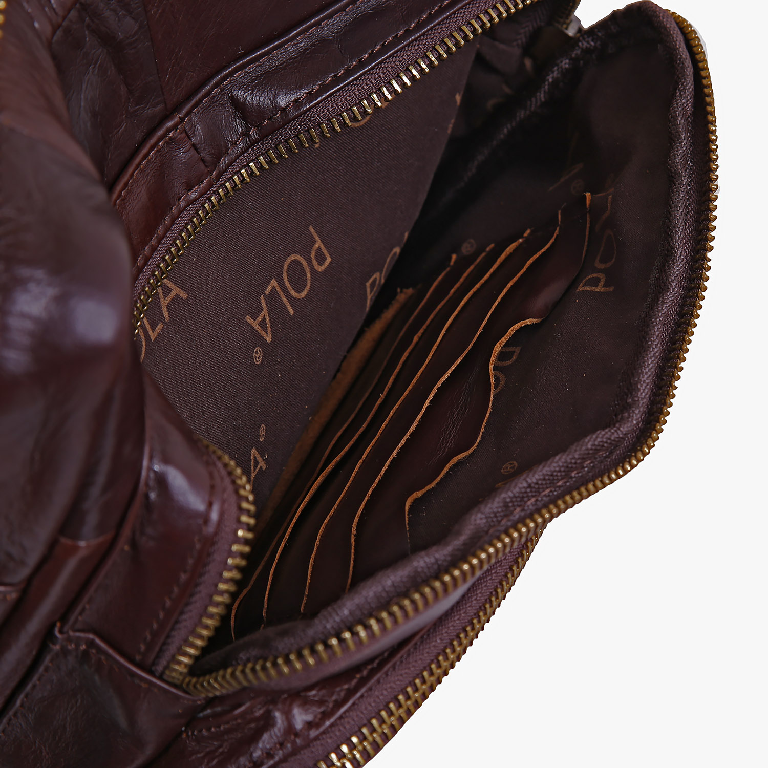 Мужская кожаная сумка POLA 1584 Brown