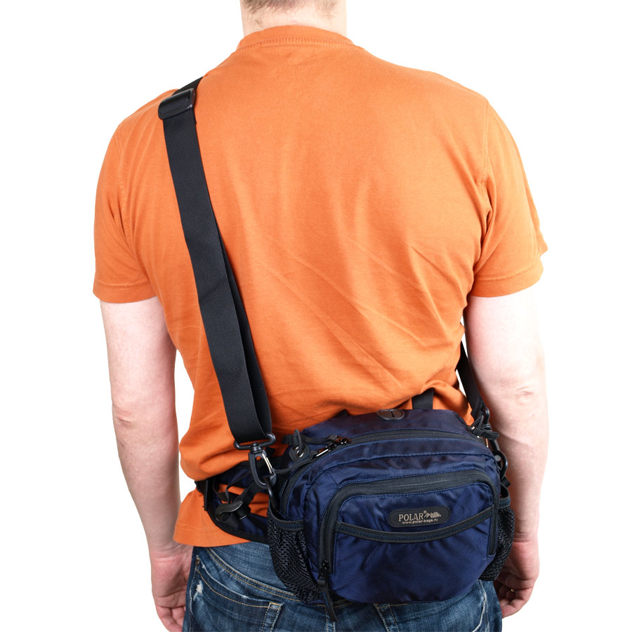 Спортивная сумка на плечо и на пояс POLAR П3041-02