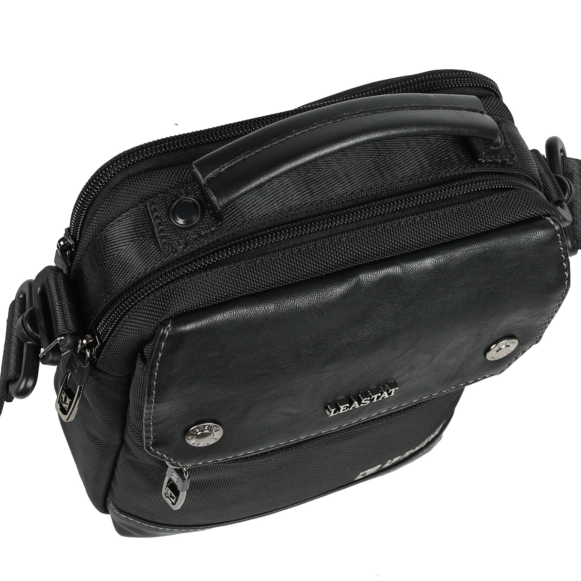 Мужская сумка через плечо LEASTAT 6607.2 Black