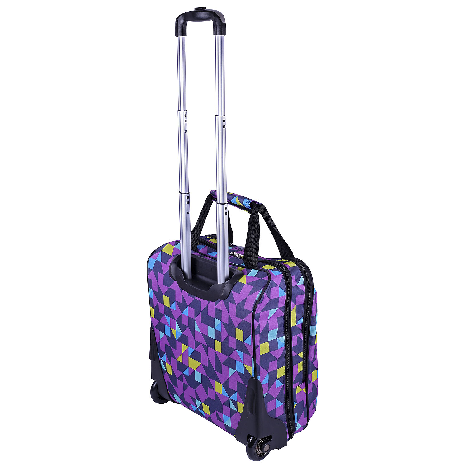 Чемодан на колесах для ручной клади POLAR П7094 "Фламинго"