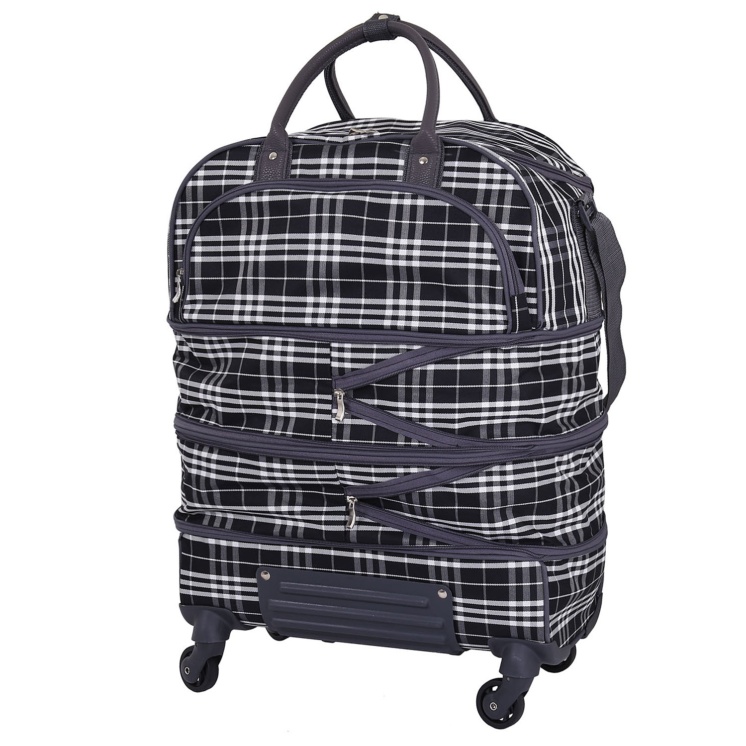 Раздвижная сумка на 4х колесах TSV 530.24 Black