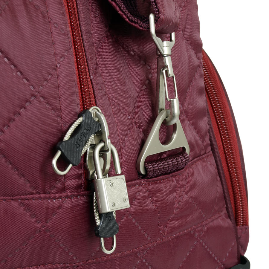 Женская сумка на колесах POLAR 7050 Bordo