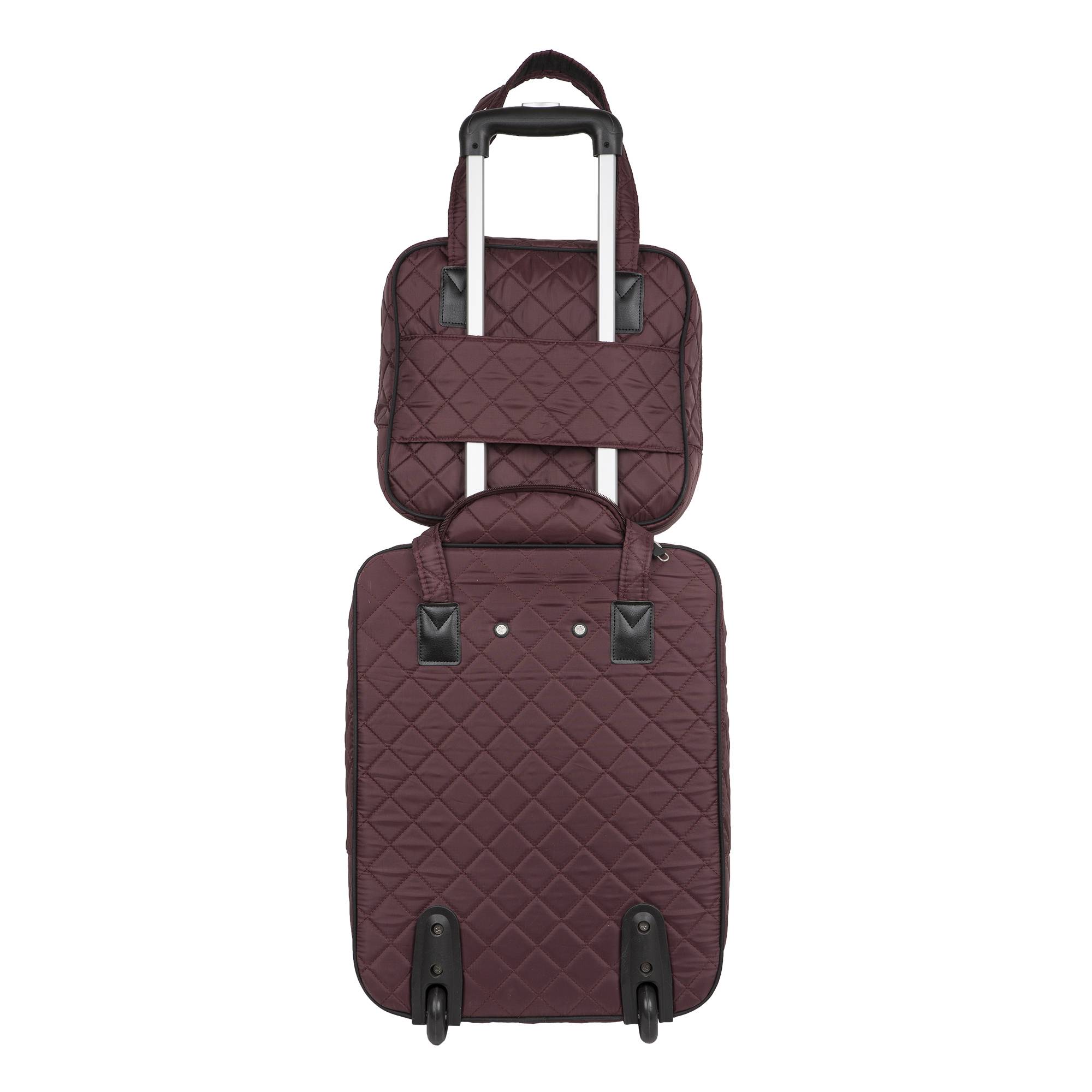 Сумка с креплением на ручку чемодана POLAR П7101 Bordo