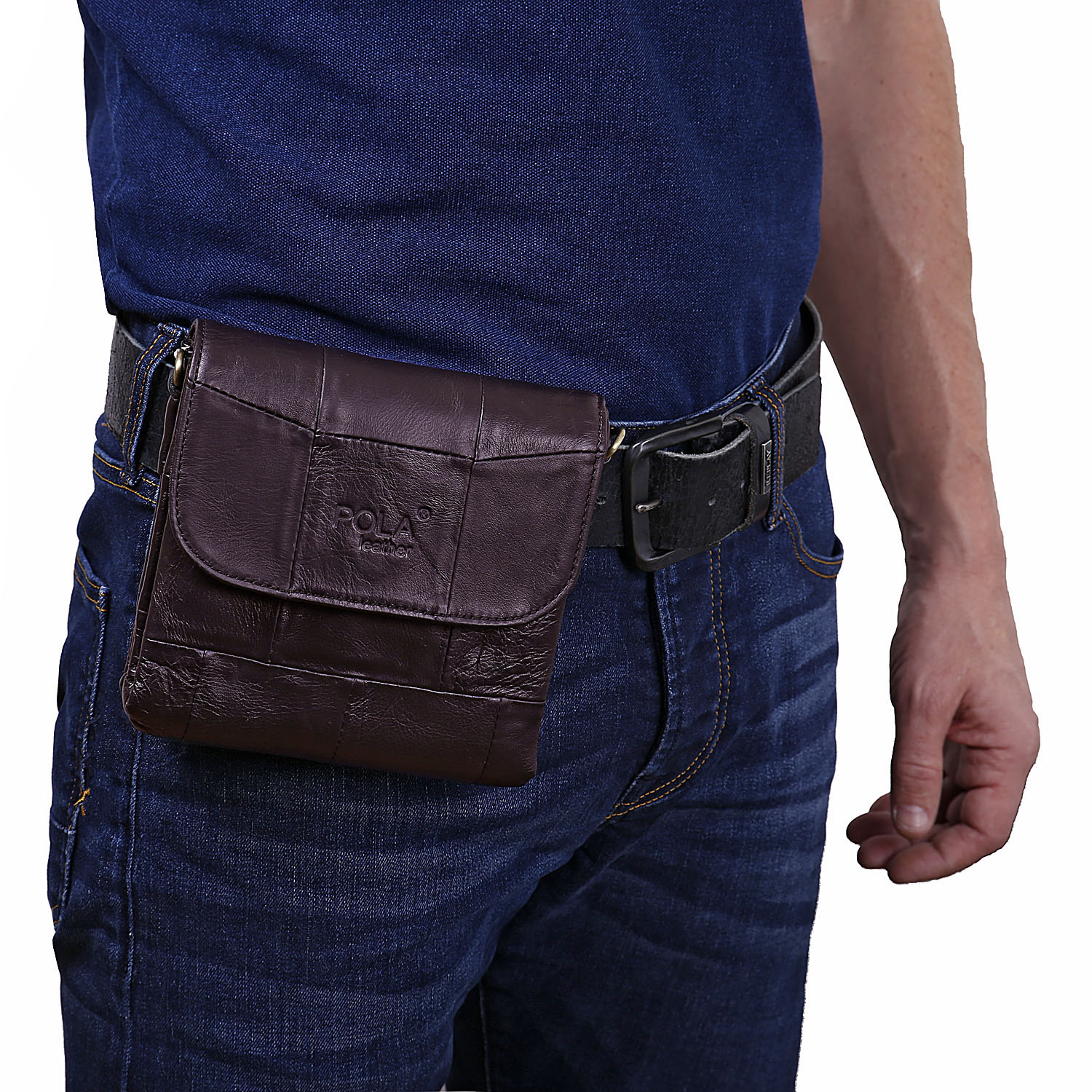 Сумка на плечо с креплением на ремень POLA 9035 Brown