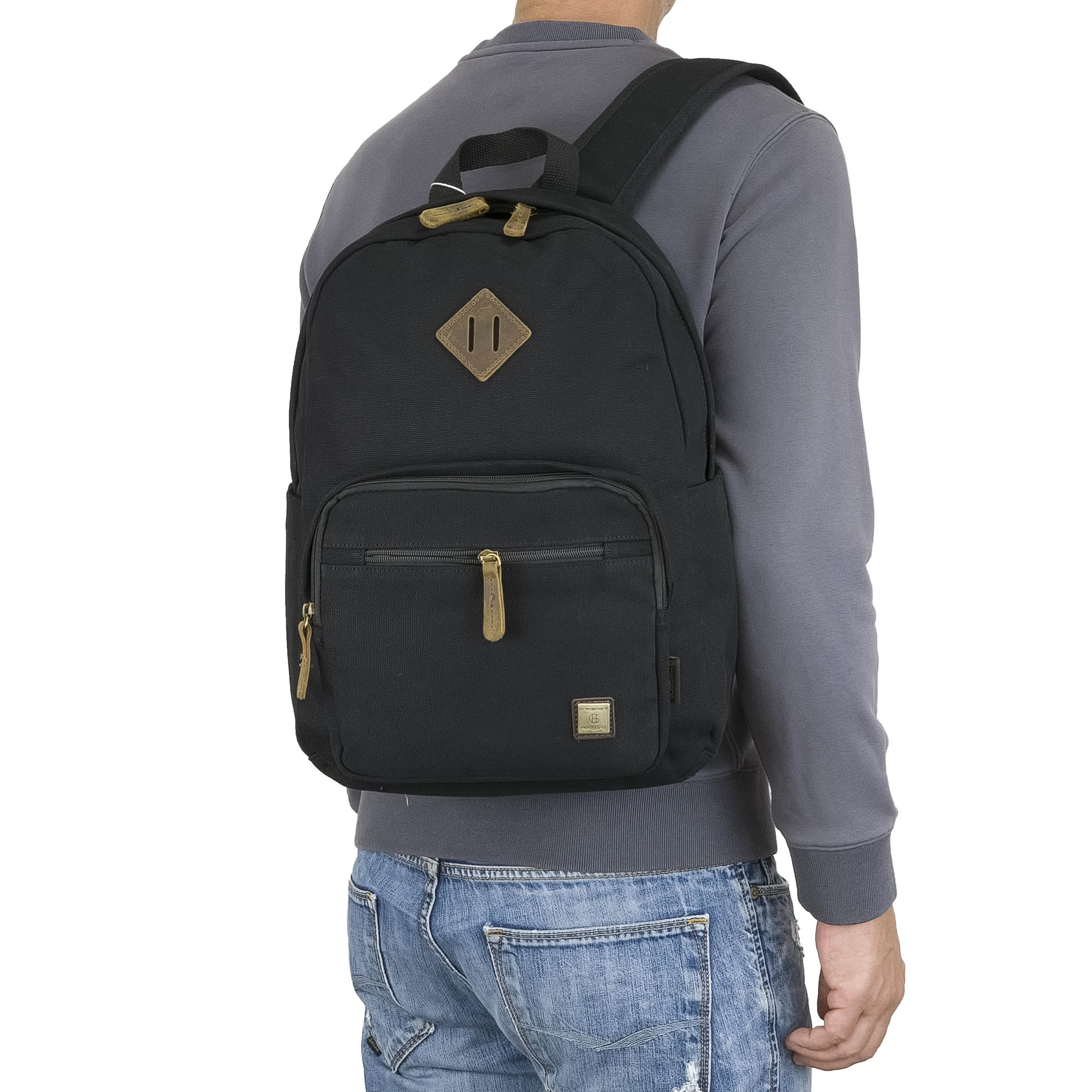 Рюкзак брезентовый  Hedgard 1122-1 Black