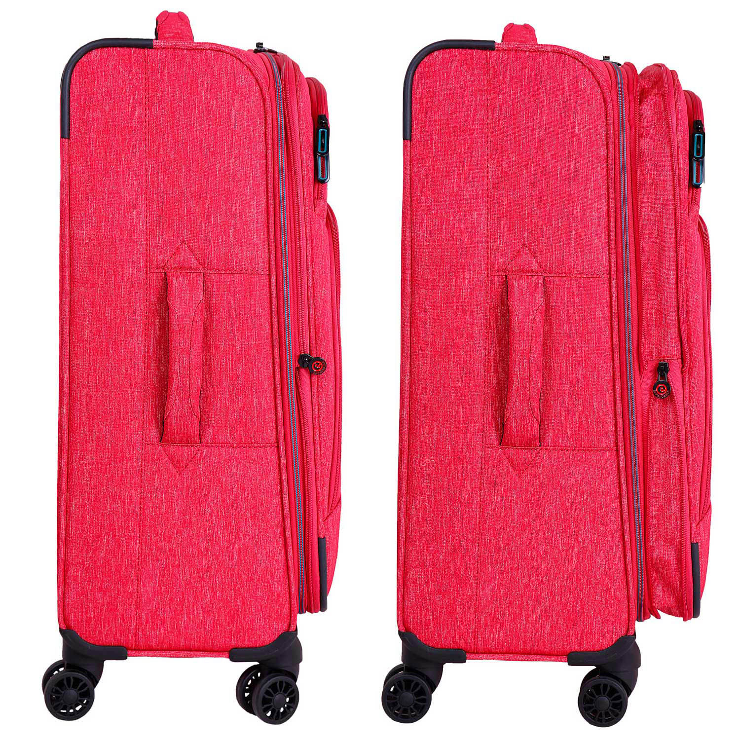 Суперлегкий чемодан среднего размера POLAR Р18А13-23" Red