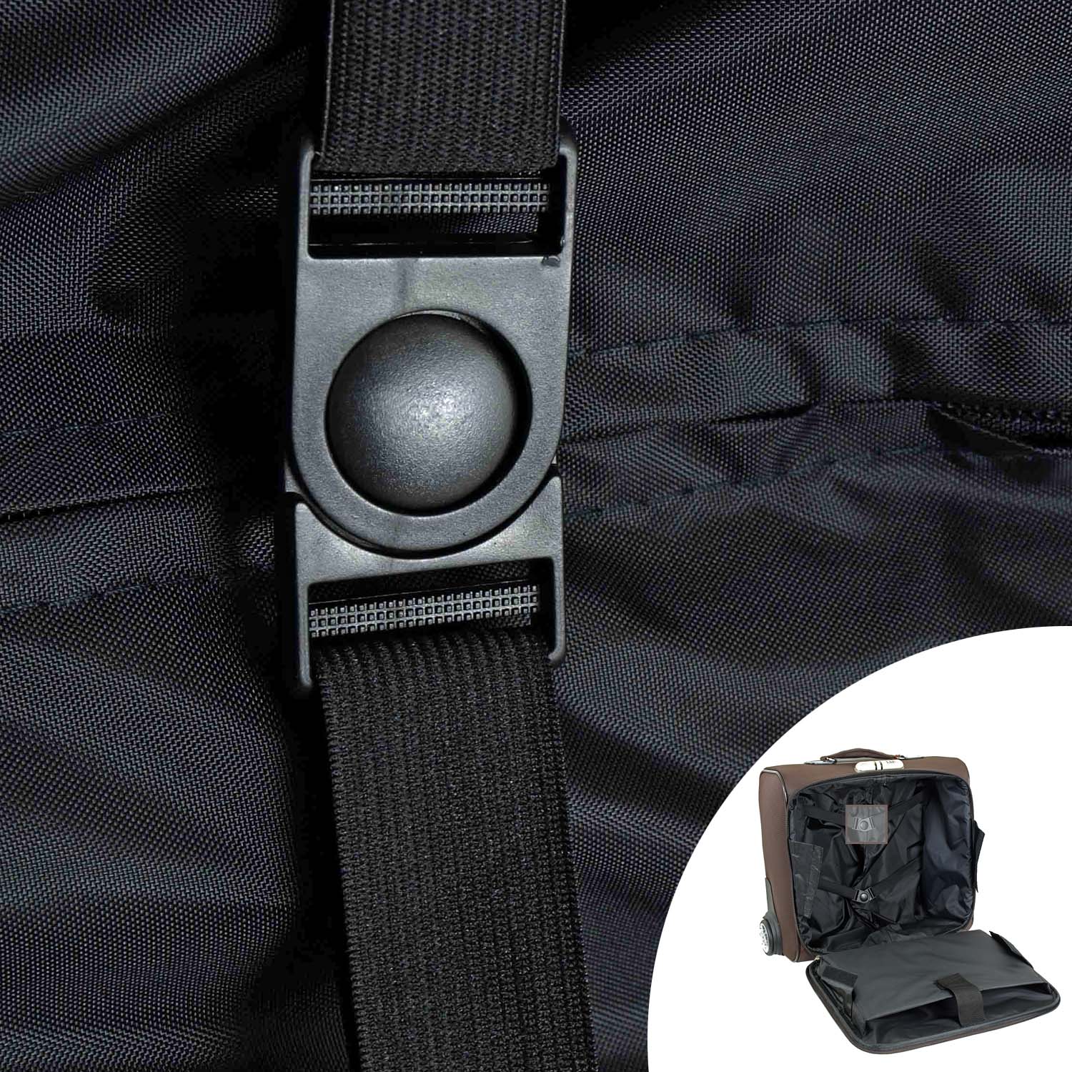 Чемодан-пилот на 2х колесах RION+ А423 Brown