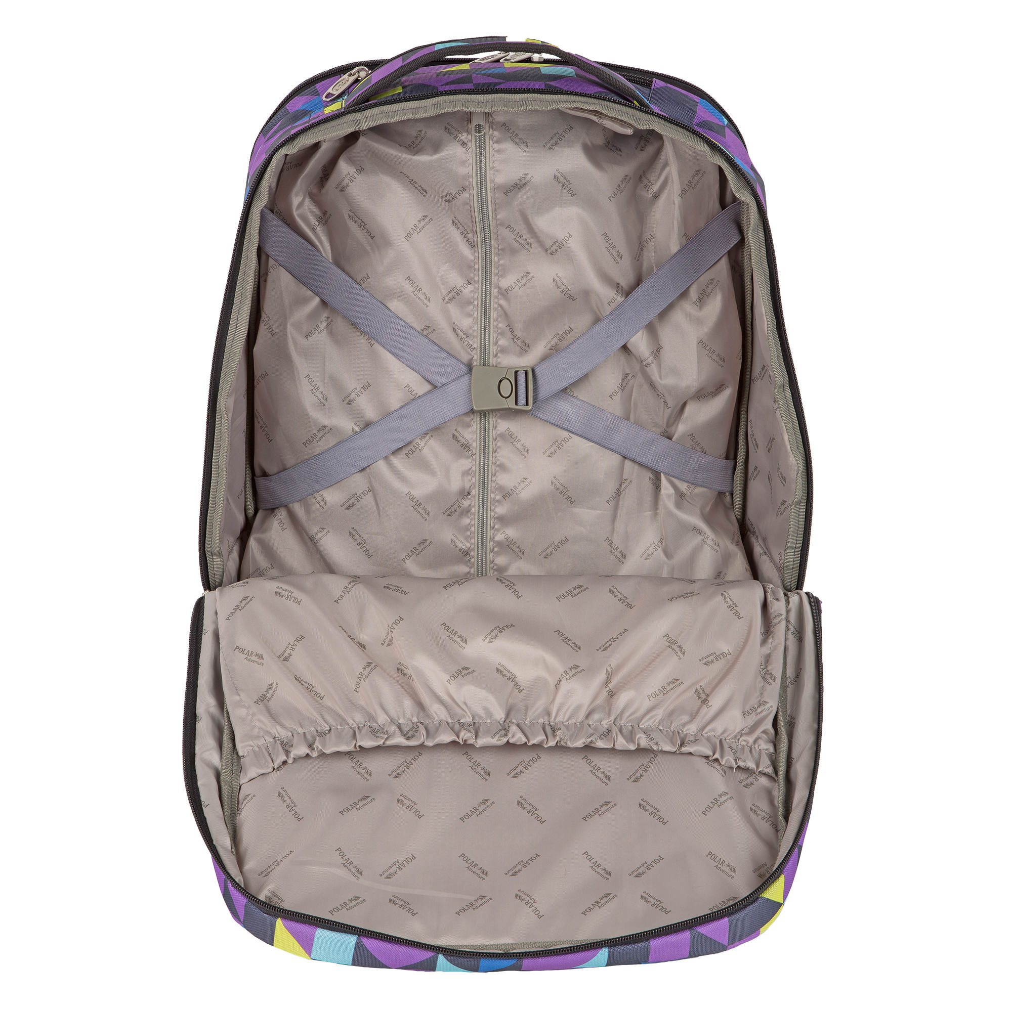 Чемодан-рюкзак на колесах POLAR П7111 Grey