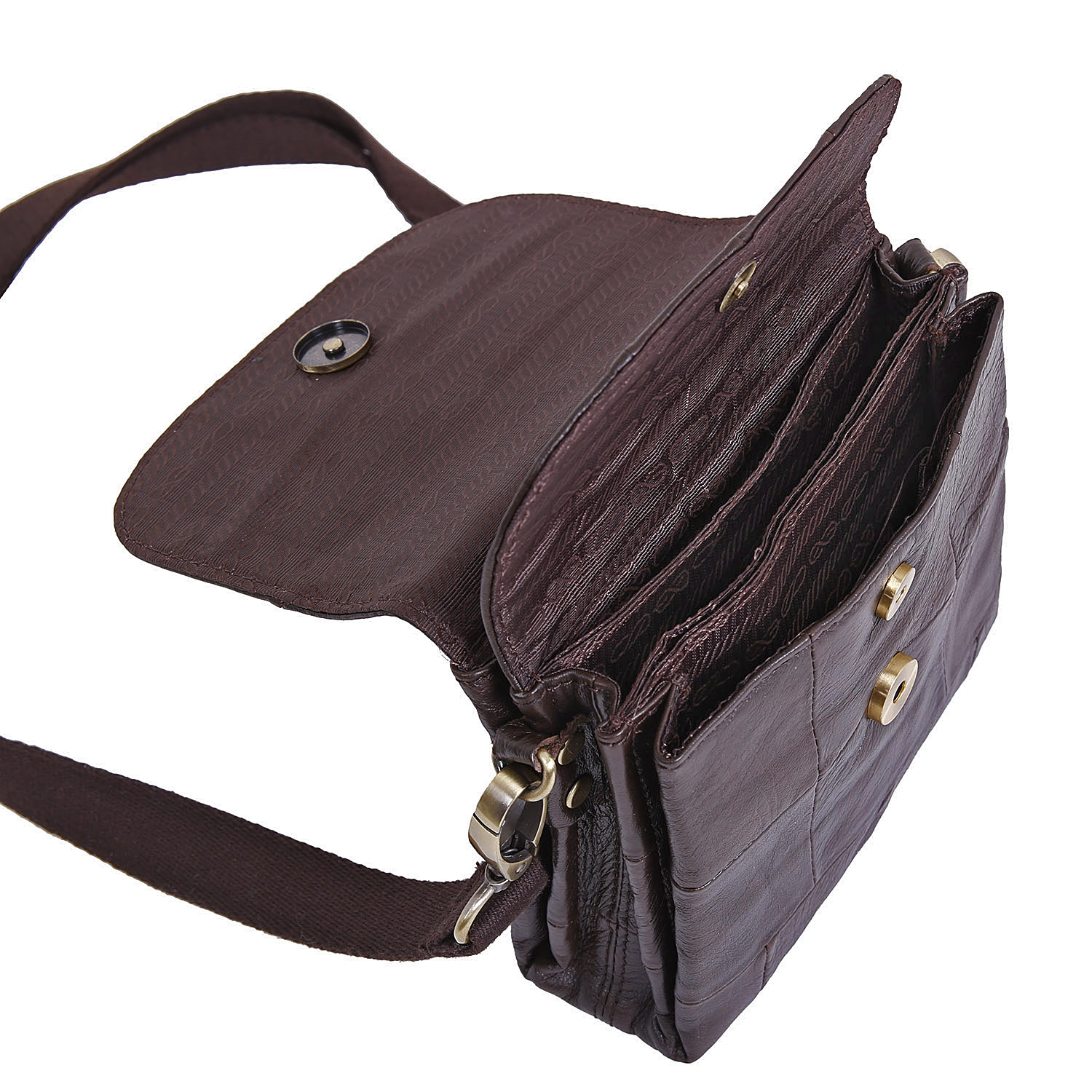 Сумка на плечо с креплением на ремень POLA 9035 Brown