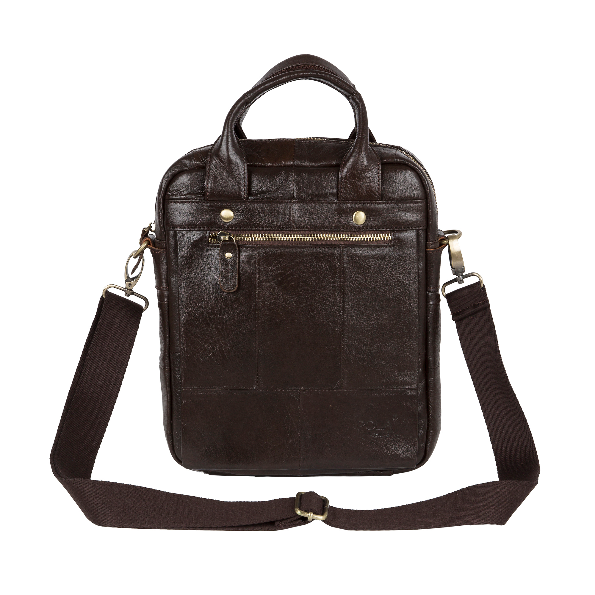 Мужская кожаная сумка POLA 0168 Coffee