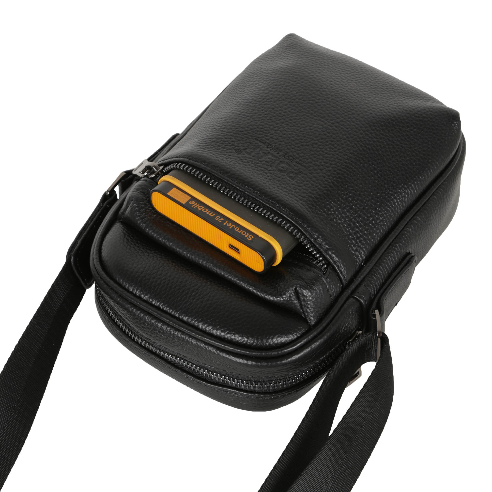 Мужская кожаная сумка POLAR 0703 Black