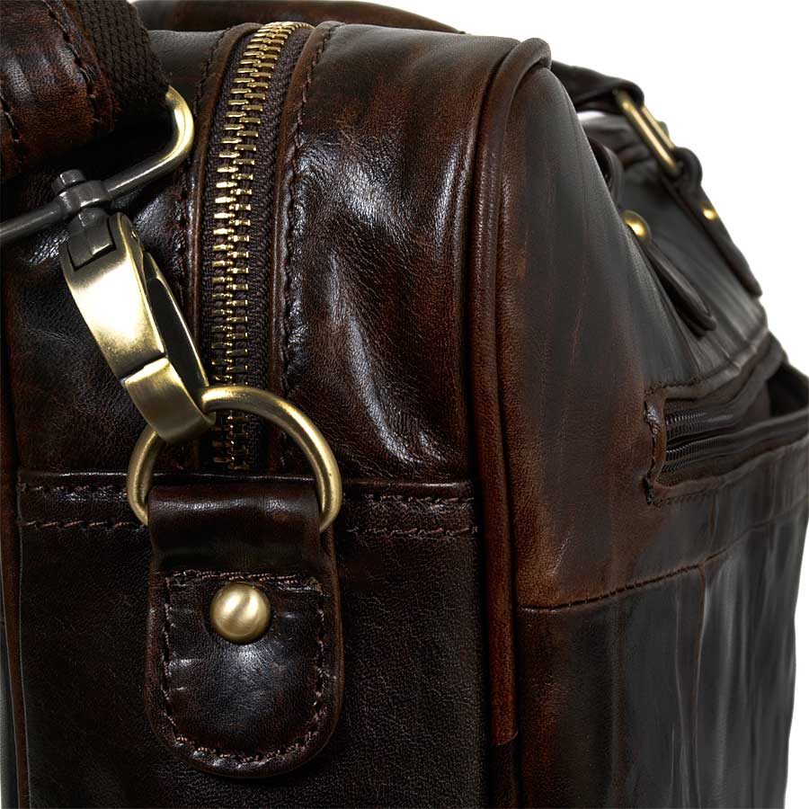 Мужская кожаная сумка POLA 8124 Coffee