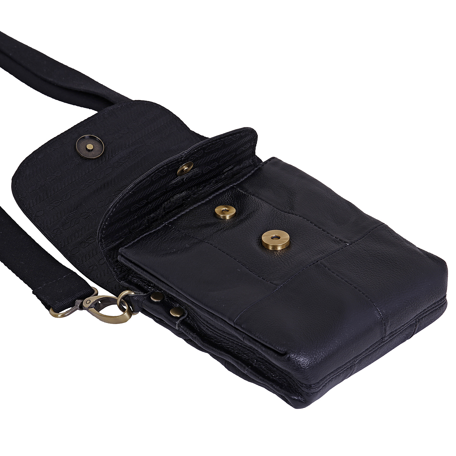 Сумка на плечо с креплением на ремень POLAR 21048 Black