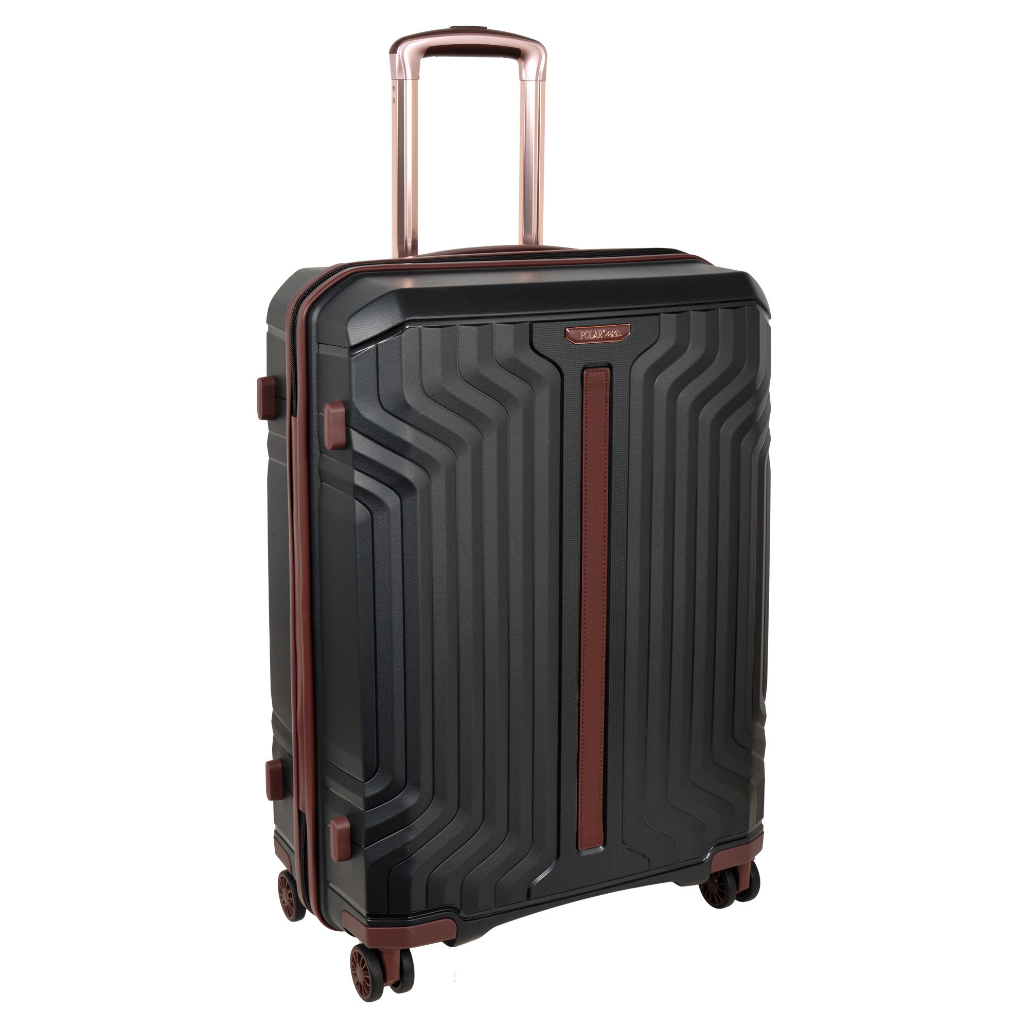 Чемодан среднего размера POLAR Р0015-24" Black