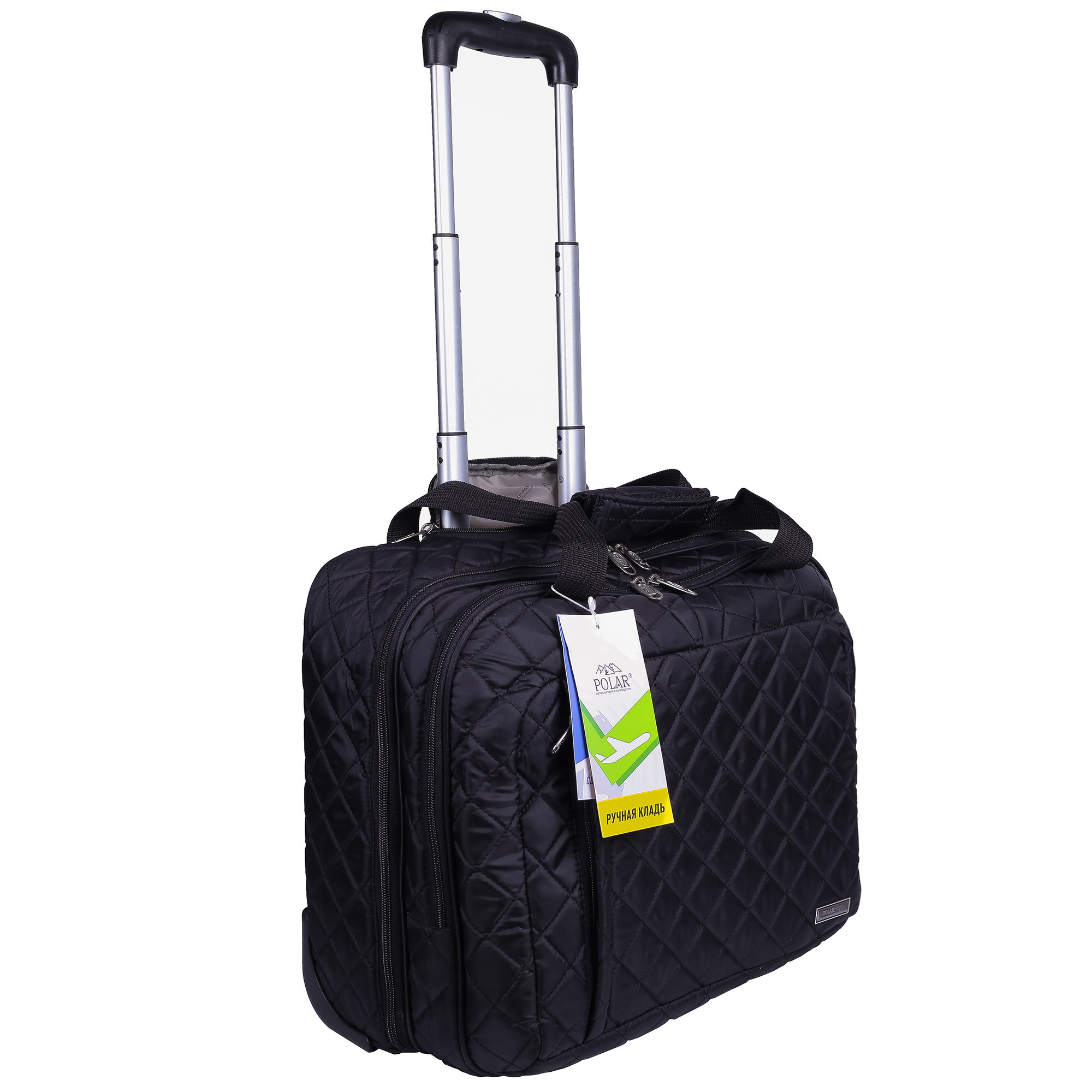 Сумка на колесах для ручной клади POLAR 7058 Black