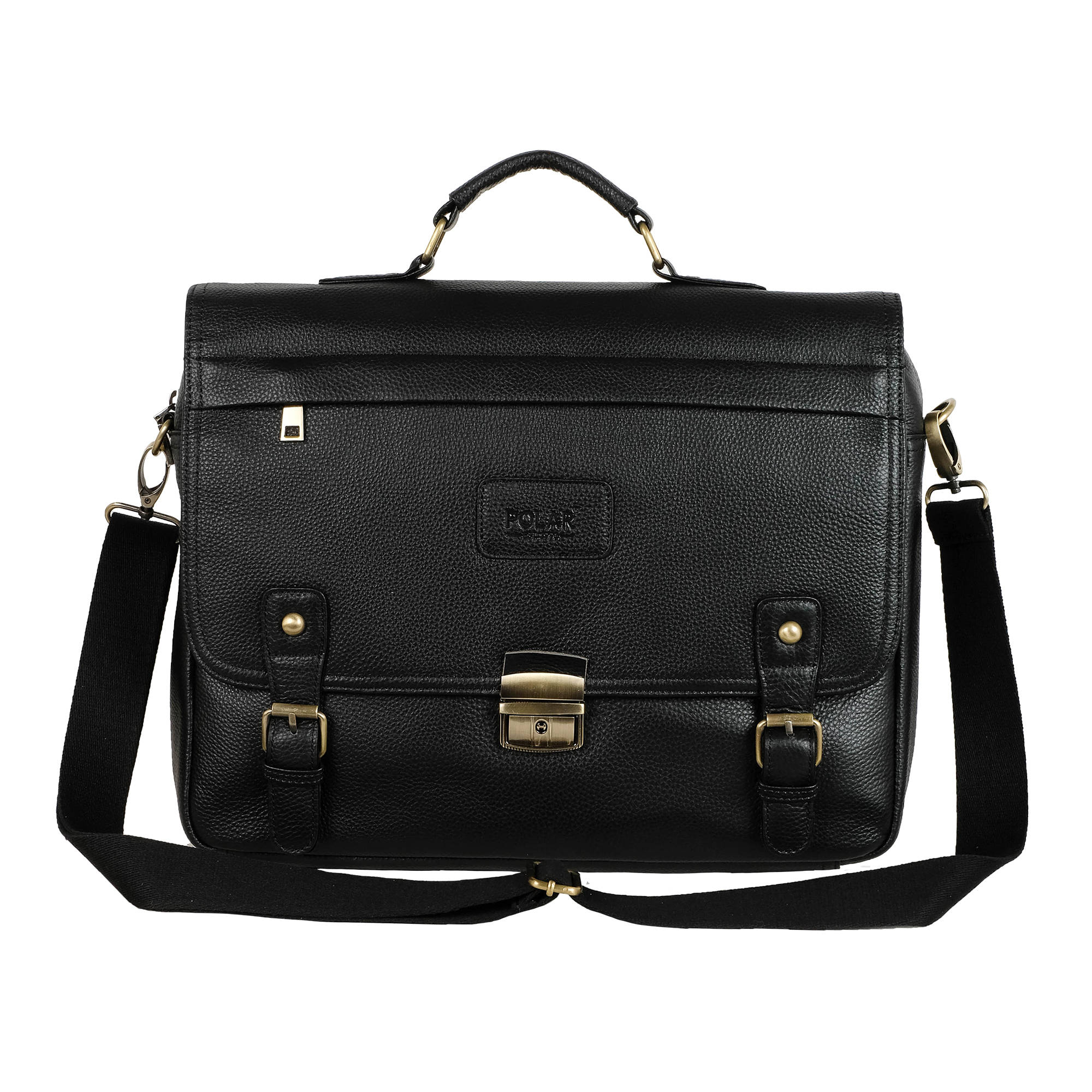 Портфель из мягкой кожи POLAR 23258 Brown