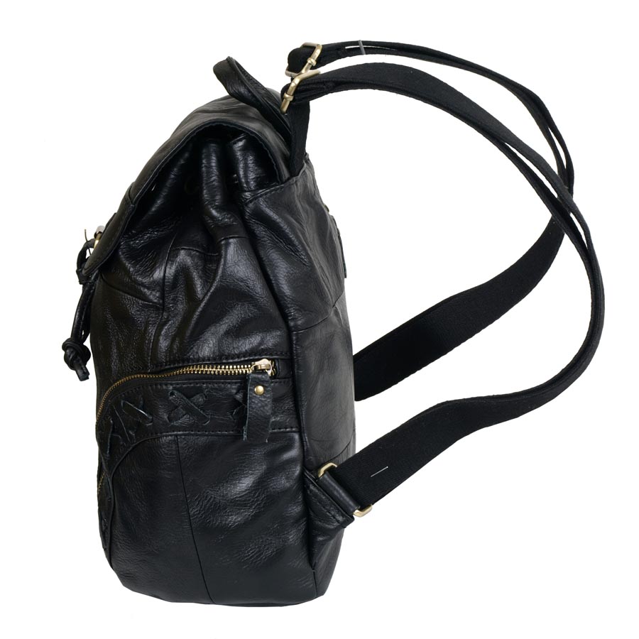 Рюкзак кожаный POLA 0303 Black