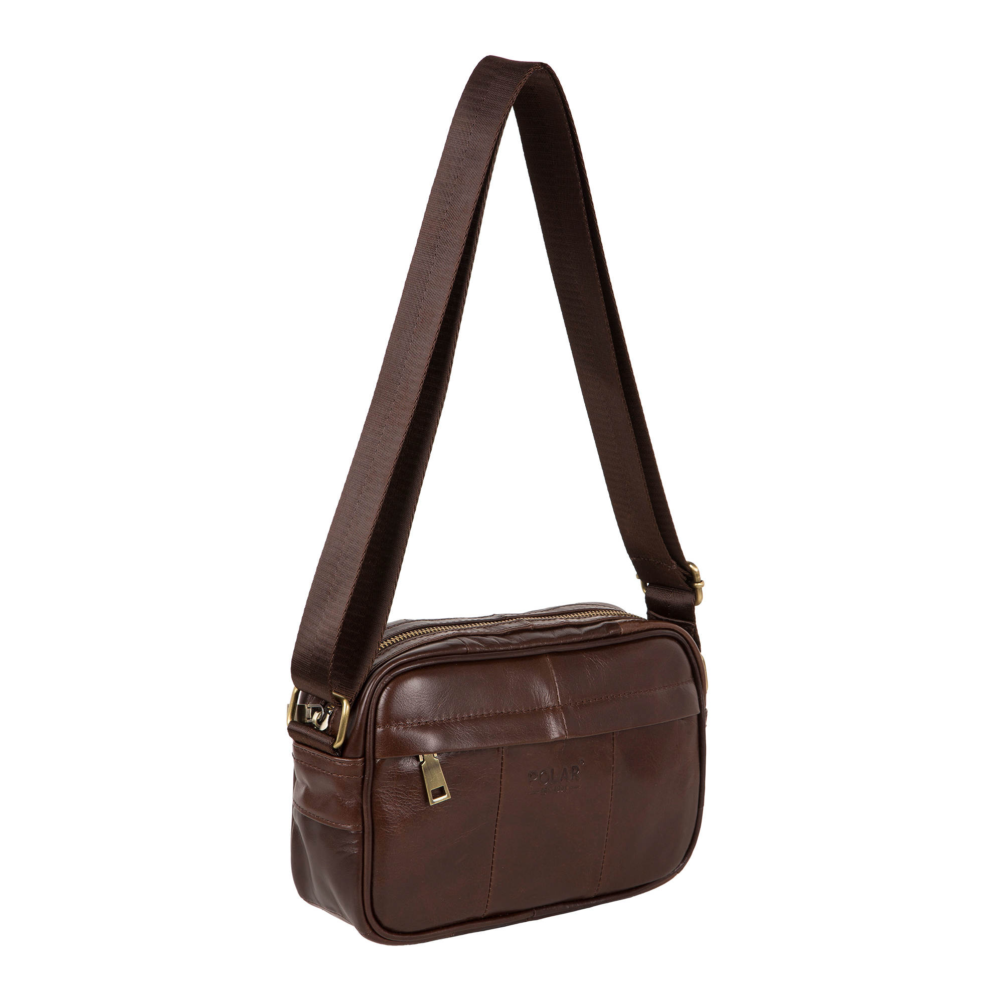 Мужская кожаная сумка POLAR 5001142-1 Brown