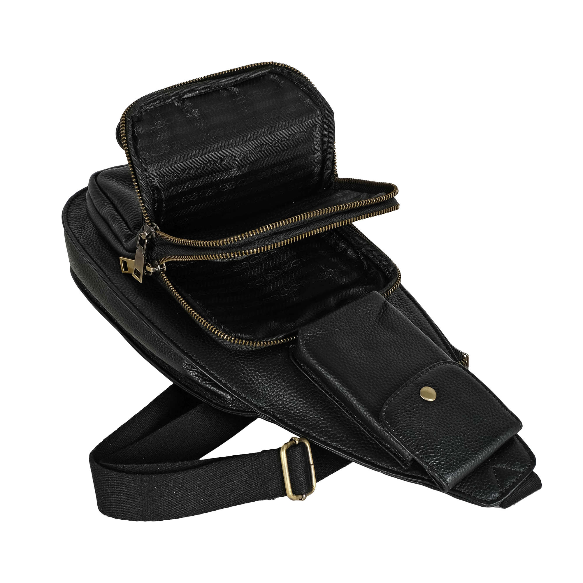 Мужская кожаная сумка POLAR 23176 Black