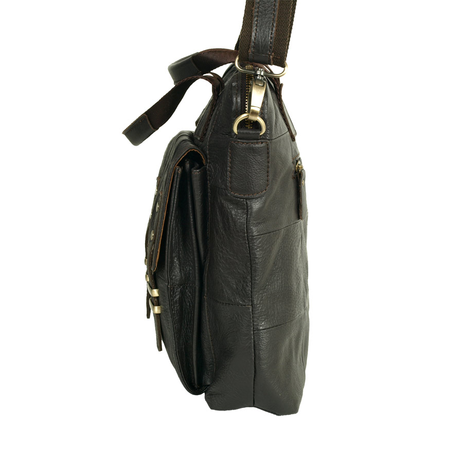 Сумка мужская вертикальная POLA 5021 Coffee