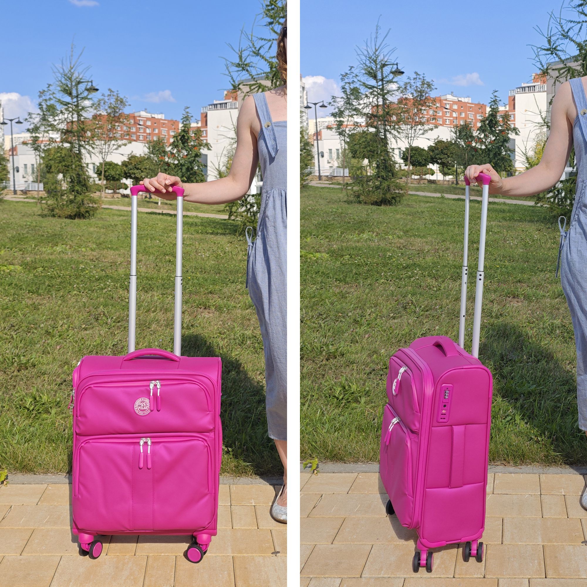 Чемодан для ручной клади POLAR РР2319-20" Rose