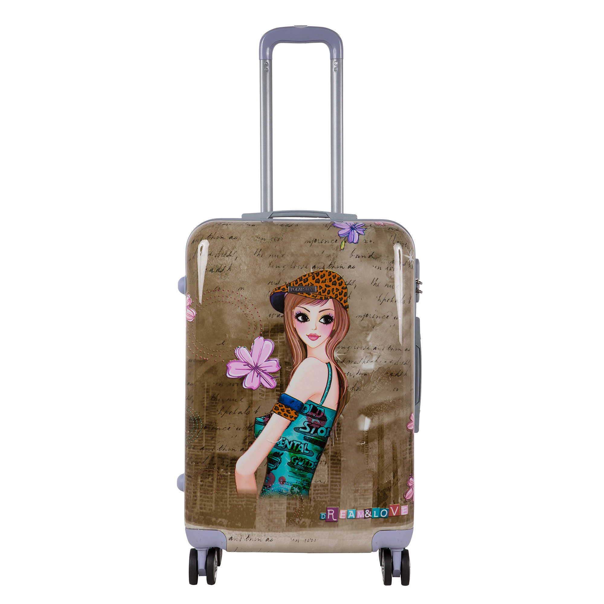 Чемодан средний POLAR РА053- 24" "Девочка"