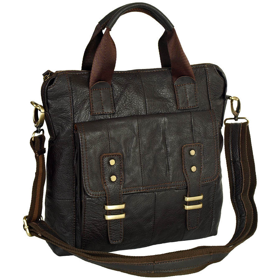 Сумка мужская вертикальная POLA 5021 Coffee