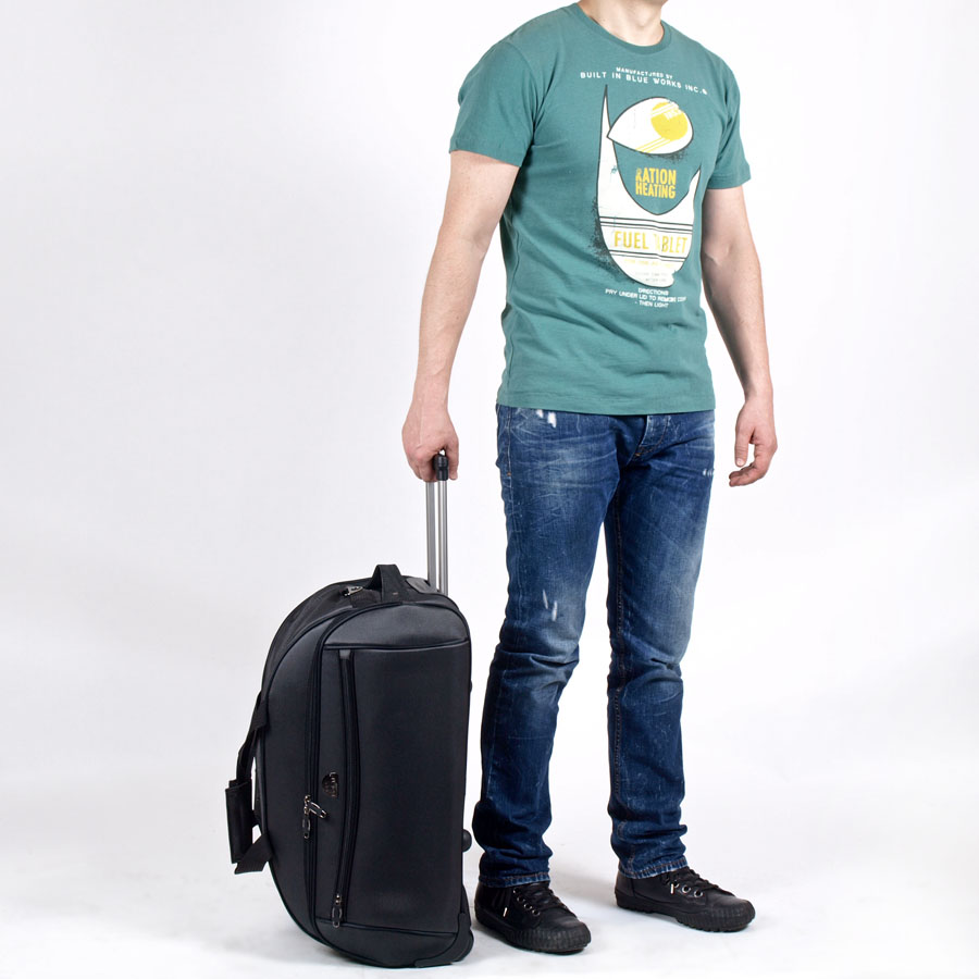 Дорожная сумка на колесах POLAR 7019.5 Black