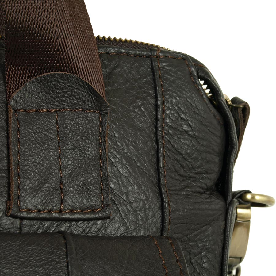 Сумка мужская вертикальная POLA 5021 Coffee