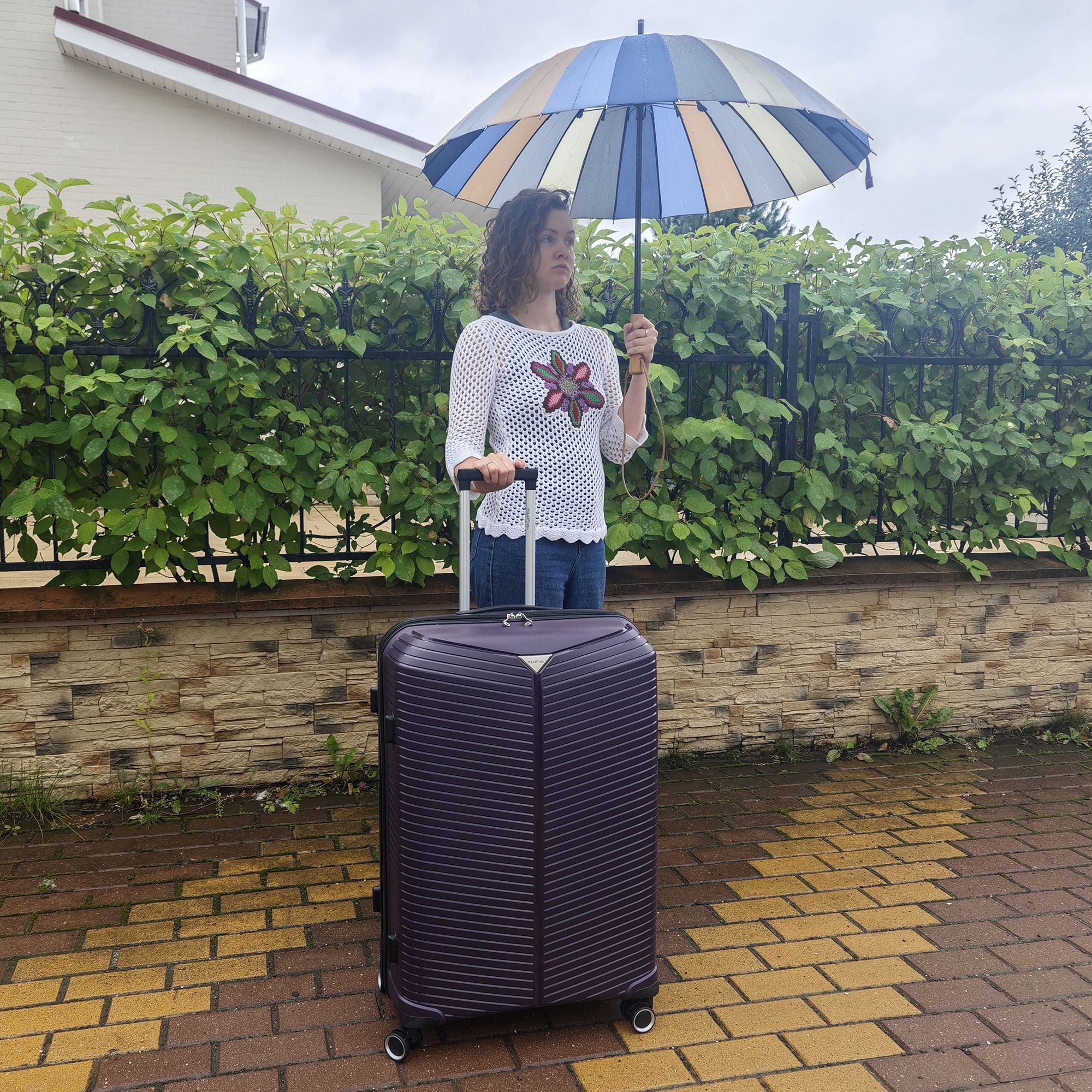 Чемодан большой POLAR РР823-28" Blue