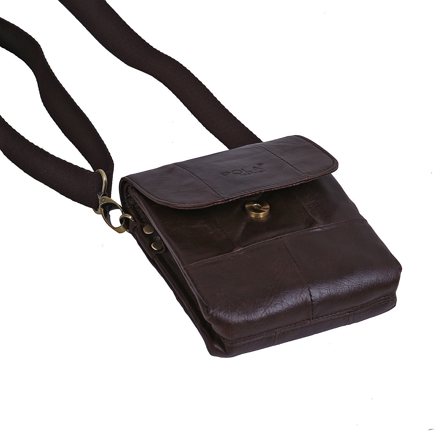 Сумка на плечо с креплением на ремень POLAR 21048 Brown