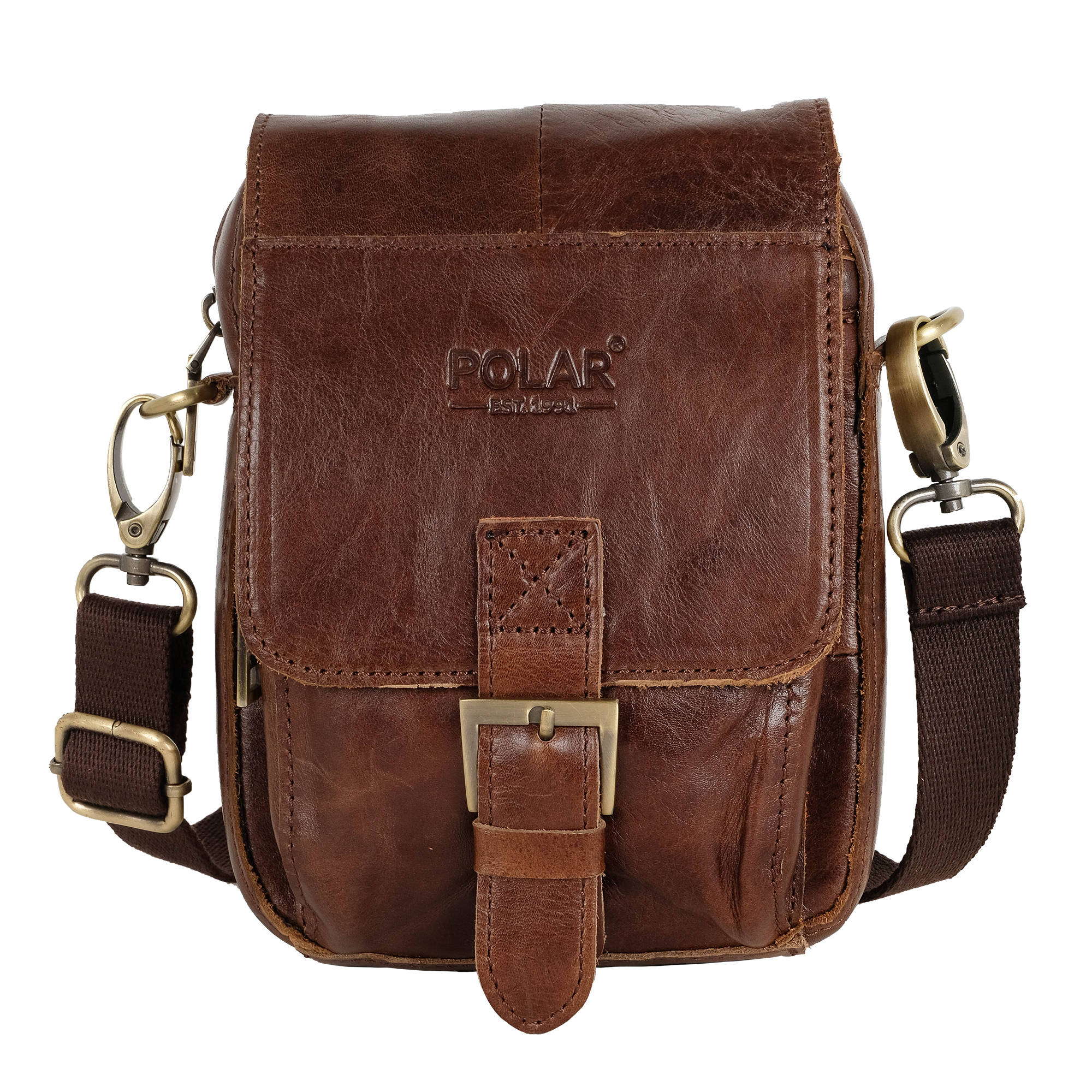 Маленькая сумка на плечо POLAR 20181 Brown